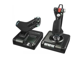 Джойстик, рычаг управления двигателем Logitech G Saitek X52 Pro Flight Control System (945-000003)