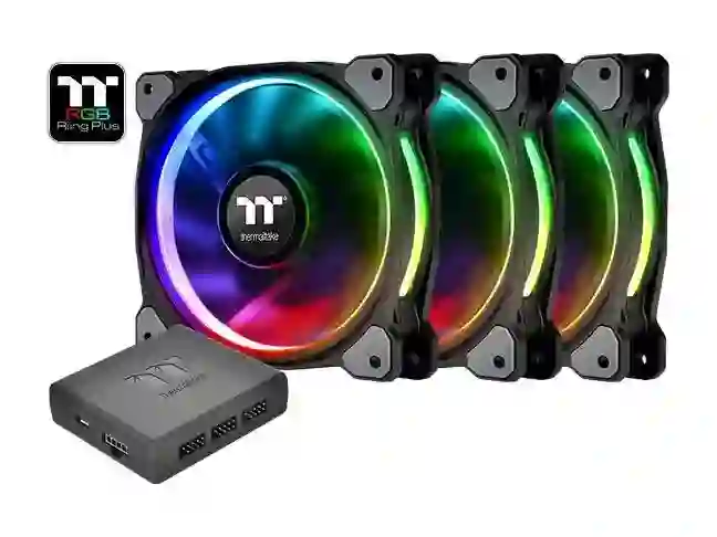 Вентилятор для корпусу Thermaltake Riing 14 RGB Plus TT Premium 3 Pack (CL-F056-PL14SW-A)