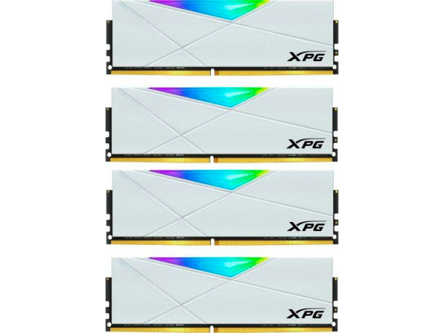 Пам'ять для настільних комп'ютерів ADATA 32 GB (4x8GB) DDR4 3600 MHz XPG Spectrix D50 RGB White (AX4U36008G18I-QCWH50)