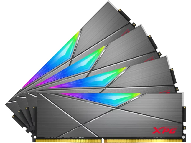 Пам'ять для настільних комп'ютерів ADATA 32 GB (4x8GB) DDR4 3600 MHz XPG Spectrix D50 RGB Tungsten Gray (AX4U36008G18I-QCTG50)