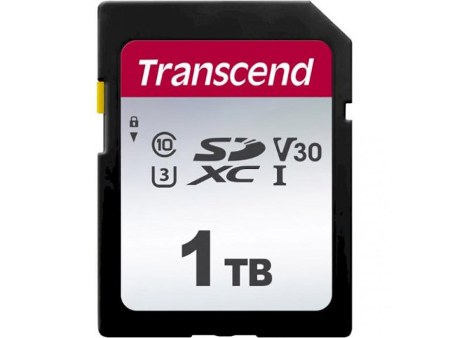 Карта пам'яті Transcend 1 TB SDXC UHS-I U3 300S TS1TSDC300S
