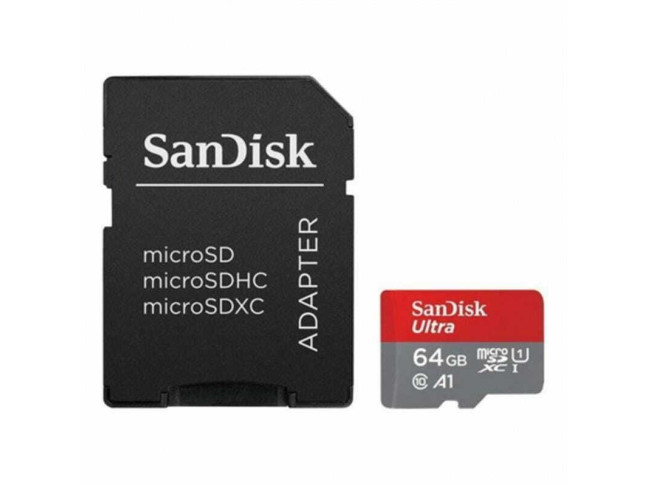 Карта памяти SanDisk 64 GB microSDXC UHS-I A1 Class 10 Ultra (SDSQUAB-064G-GN6MA)