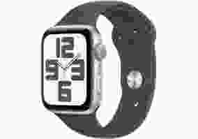 Смарт-годинник Apple Watch SE 2 GPS 44mm Silver Aluminium Case with Storm Blue Sport Band S/M (MREC3)