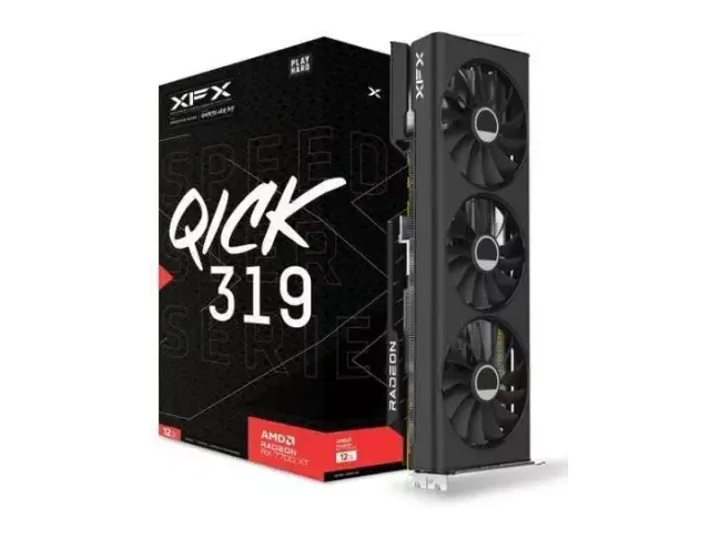 Відеокарта  XFX Radeon RX 7700 XT Speedster QICK 319 Black Edition (RX-77TQICKB9)