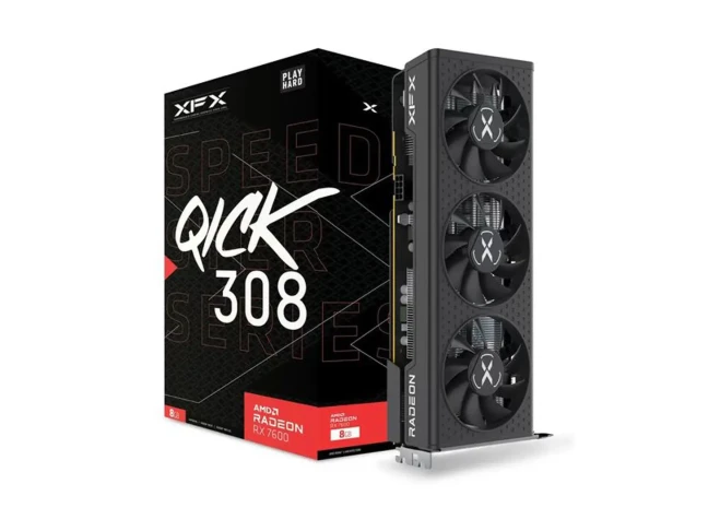 Відеокарта  XFX Radeon RX 7600 SPEEDSTER QICK 308 Black Edition (RX-76PQICKBY)