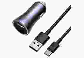 Автомобільний зарядний пристрій BASEUS Golden Contactor Pro 40W Dark Gray + USB-C (TZCCJD-0G)