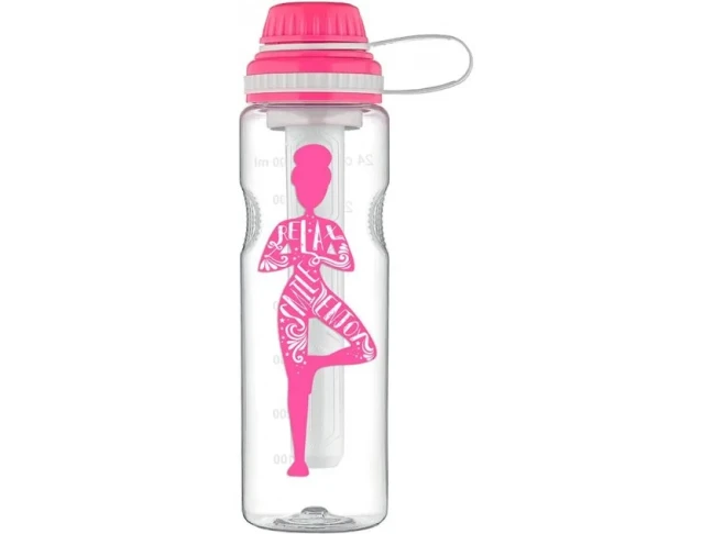 Бутылка для воды GUSTO Ege 750 мл розовая (GT-G-912068)