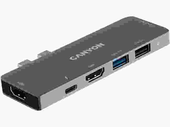 Док-станция для ноутбука Canyon USB Type-C Multiport Docking Station 7-in-1 (CNS-TDS05B)