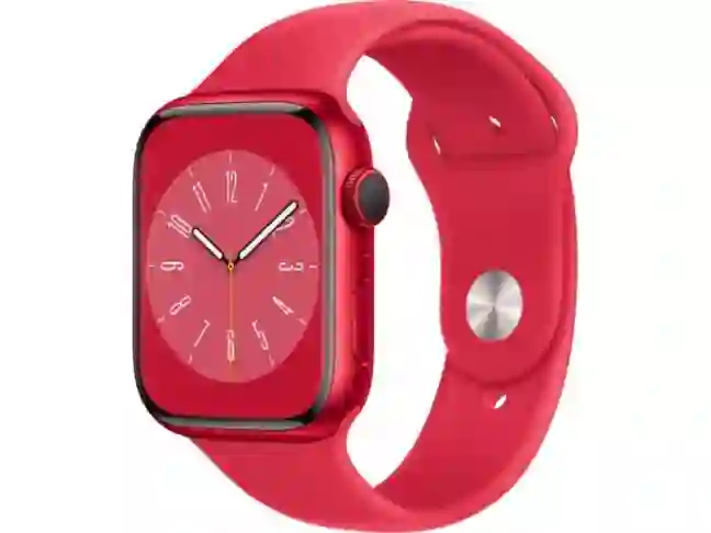 Смарт-годинник Apple Watch Series 8 GPS + Cellular 45mm PRODUCT RED Aluminum Case w. PRODUCT RED S. Band (MNKA3)