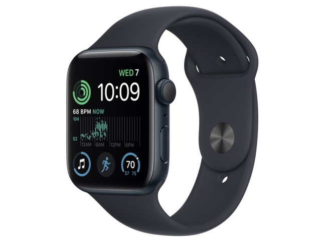 Смарт-годинник Apple Watch SE 2 GPS + Cellular 44mm Midnight Alu. Case w. Midnight Sport Band M/L (MRH73)