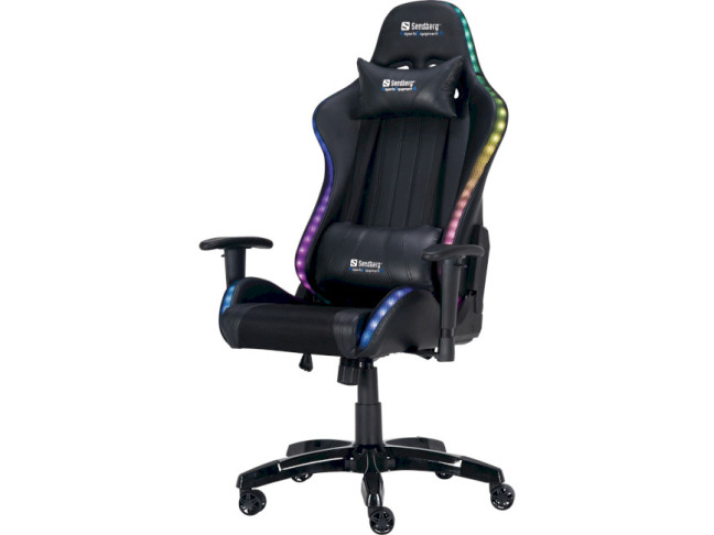 Комп'ютерне крісло для геймера Sandberg Commander RGB