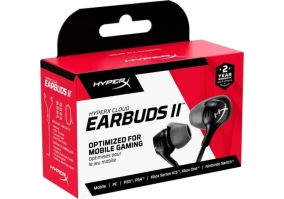 Наушники с микрофоном HyperX Cloud Earbuds II Black (70N24AA)