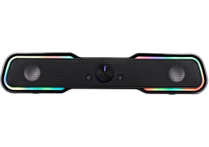 Саундбар 2E PCS101 RGB 2.0 USB Black (PCS101BK)