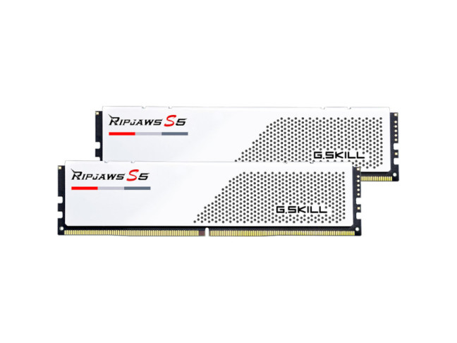 Память для настольных компьютеров G.Skill 32 GB (2x16GB) DDR5 5200 MHz Ripjaws S5 White (F5-5200J4040A16GX2-RS5W)