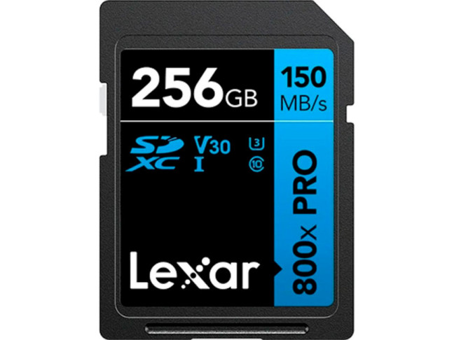Карта пам'яті Lexar 256 GB SDXC High Performance 800x Pro UHS-I U3 V30 Class 10 (LSD0800P256G-BNNNG)