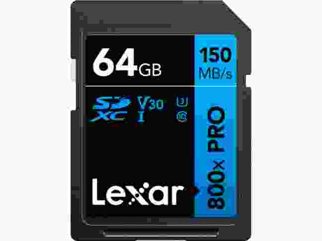 Карта пам'яті Lexar 64 GB SDXC High Performance 800x Pro UHS-I U3 V30 Class 10 (LSD0800P064G-BNNNG)
