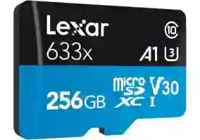 Карта пам'яті Lexar 256 GB microSDXC High Performance 633x UHS-I U3 V30 A1 Class 10 + SD-adapter (LSDMI256BB633A)