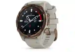 Спортивний годинник Garmin Descen Mk3i – 43 mm Bronze PVD Titanium with French Gray Silicone Band (010-02753-13/14)