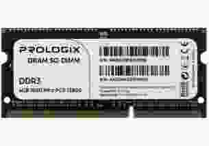 Модуль пам'яті PrologiX 4 GB SO-DIMM DDR3 1600 MHz (PRO4GB1600D3S)