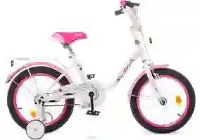 Детский велосипед Prof1  16'' Y1685 Flower (white/pink)