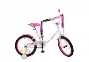 Дитячий велосипед Prof1  18'' Y1885 Flower (white/pink)