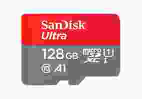 Карта пам'яті SanDisk 128 GB microSDXC UHS-I Ultra A1 + SD adapter (SDSQUAB-128G-GN6MN)