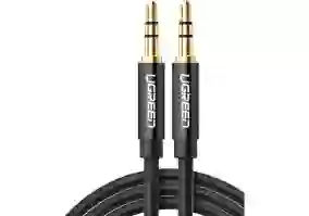 Кабель UGREEN AV112 AUX 3.5mm Male To Male Round Cable (50361)черн.