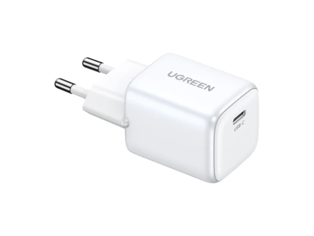 Мережевий зарядний пристрій UGREEN CD319 Nexode Mini GaN 30W 1xUSB-C PD3.0 QC4.0 Wall Charger White (15326)