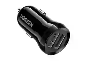 Автомобільний зарядний пристрій UGREEN ED018 U+U 24W (50875) чорний