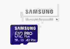 Карта пам'яті  Samsung 512 GB microSDXC UHS-I U3 V30 A2 PRO Plus 2023 (MB-MD512SA)