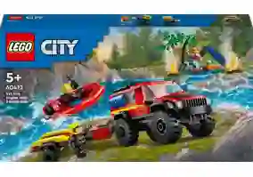 Конструктор Lego City Пожежний позашляховик з рятувальним човном (60412)