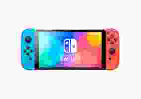 Портативная игровая приставка Nintendo Switch OLED with Neon Blue and Neon Red Joy-Con (045496453442)
