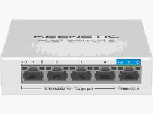 Коммутатор неуправляемый Keenetic PoE+Switch5 (KN-4610)