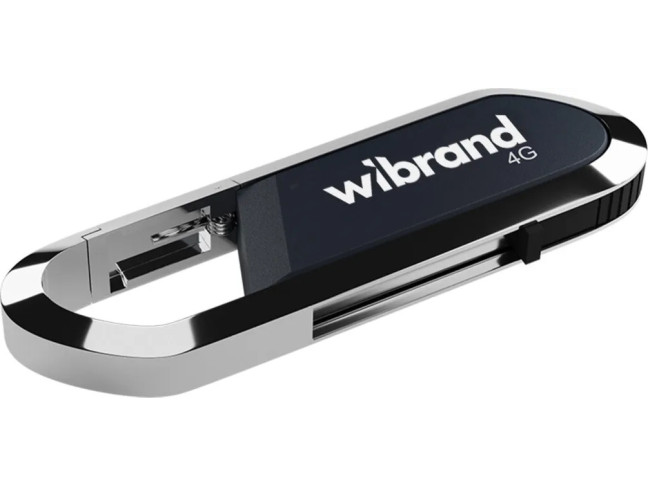 Флешка Wibrand 4 GB Aligator Grey USB 2.0 (WI2.0/AL4U7G)