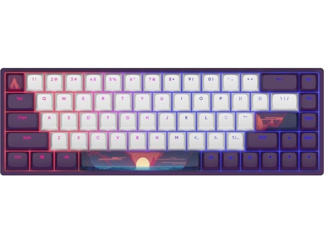 Клавиатура Dark Project 68 Sunrise PBT RGB Mech G3MS Sapphire Violet/White (DPP68_GSH_SUNR_ANSI_EN)