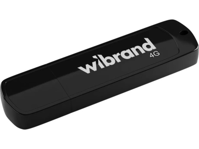 Флешка Wibrand 4 GB Grizzly Black USB 2.0 (WI2.0/GR4P3B)