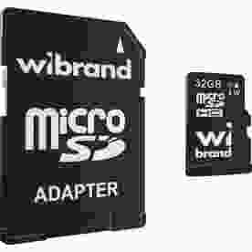 Карта памяти Wibrand 32 GB microSD UHS-I U3 Class 10 (WICDHU3/32GB-A)