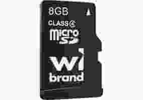 Карта пам'яті  Wibrand 8 GB mictoSD Class 4 (WICDC4/8GB)