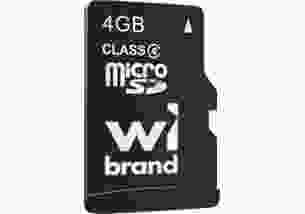 Карта памяти Wibrand 4 GB mictoSD Class 4 (WICDC4/4GB)