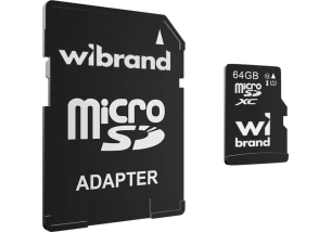 Карта пам'яті  Wibrand 64 GB mictoSD UHS-I Class 10 (WICDXU1/64GB-A)