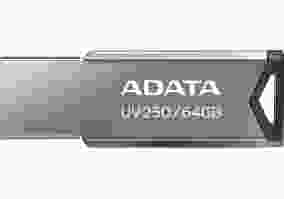 USB флеш накопичувач ADATA 64 GB UV250 Metal Black USB 2.0 (AUV250-64G-RBK)