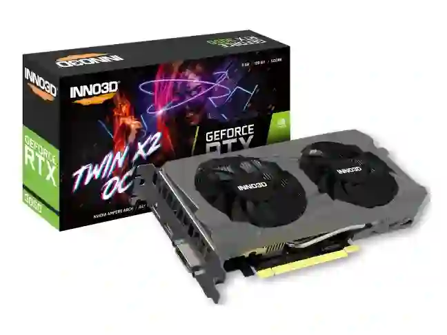 Відеокарта Inno3D GEFORCE RTX 3050 TWIN X2 OC (N30502-08D6X-1711VA41)