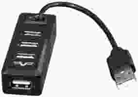 Мультипортовый адаптер Frime 4хUSB2.0 Hub Black (FH-20000)