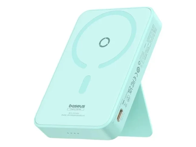 Внешний аккумулятор (павербанк) BASEUS MagPro Magnetic Bracket Fast Charge Power Bank 5000mAh 20W Blue (P10064101333-00)