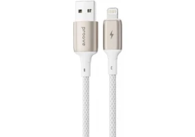Кабель Proove Dense Metal Lightning 2.4A 1m White (CCDM20001102)