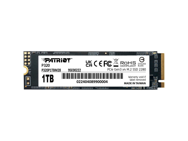 SSD накопитель Patriot P320 1 TB (P320P1TBM28)