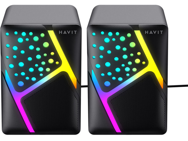 Акустичні колонки Havit USB RGB Black (HV-SK763)