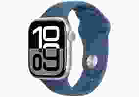 Смарт-годинник Apple Watch Series 10 GPS 42mm Silver Alu. Case w. Denim Sport Band - S/M (MWWA3)