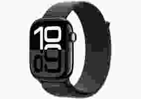 Смарт-годинник Apple Watch Series 10 GPS + Cellular 42mm Jet Black Aluminum Case w. Ink S. Loop (MWX83)