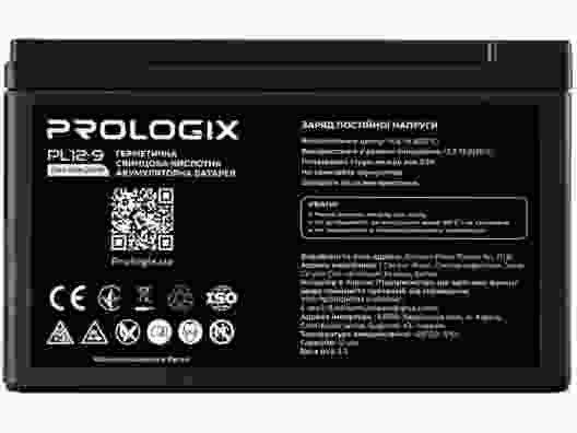 Аккумулятор для ИБП PrologiX AGM 12V 9Ah (PL12-9)